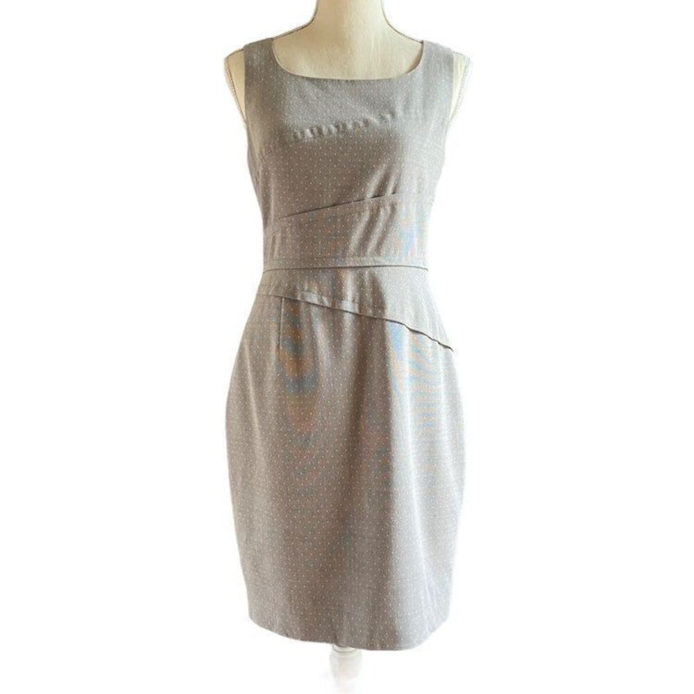 Kay Unger Gray Dot Professional Sheath Dress 2